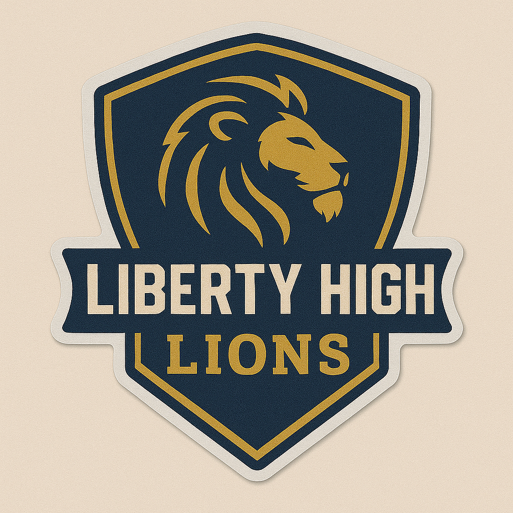 Liberty High Crest 4" Sticker