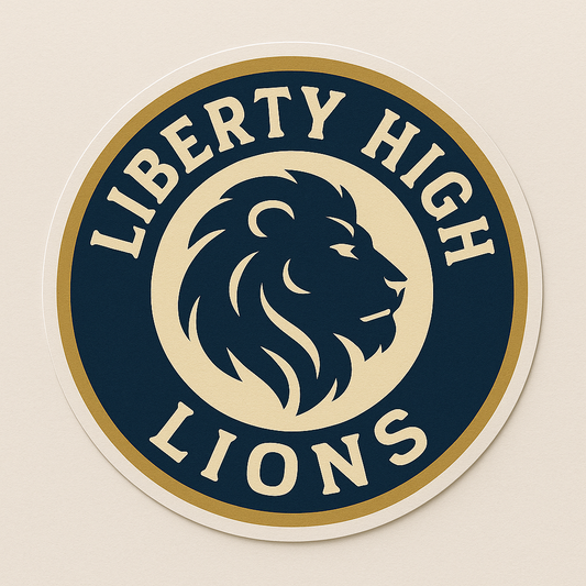 Circle Crest 4" Sticker