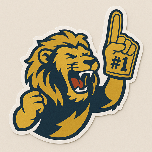 #1 4" Sticker
